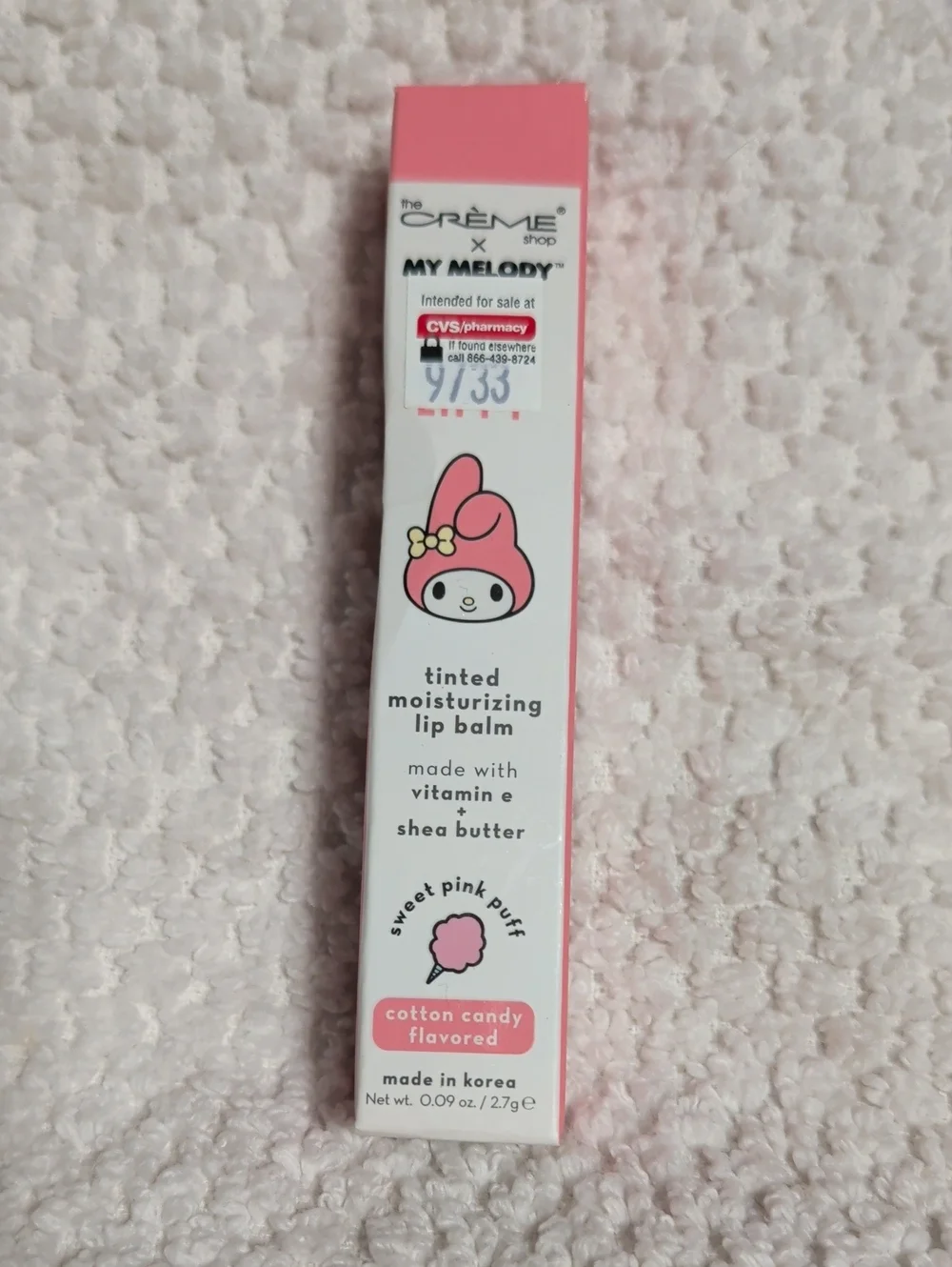 The Crème Shop My Melody Tinted Moisturizing Lip Balm — Sweet Pink Puff